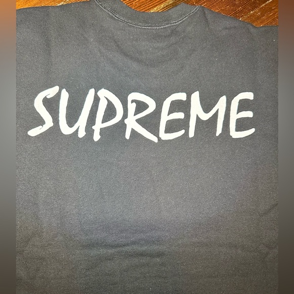 NWOT S/S 2016 SUPREME x ST. IDES CREWNECK MENS MEDIUM BLACK NO FLAWS - Picture 9 of 16